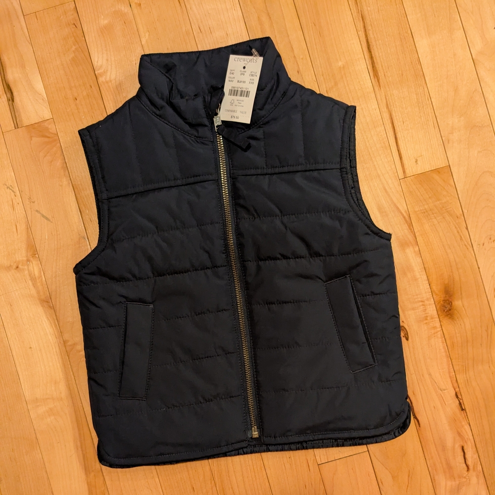 Navy Puffer Vest